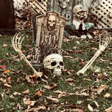 AISENO Realistic Skeleton Stakes Halloween Decorations for Lawn Stakes Garden Halloween Skeleton Decoration