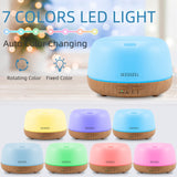 300ml Essential Oil Diffuser, Electric Aromatherapy Diffuser with Remote Control,Timer, 7 Color Changing LED Lights,Cool Mist Air Humidifier for Large Bedroom, Room, Home