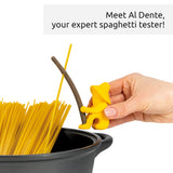 OTOTO Al Dente Pasta Man, Spaghetti Tester and Steam Releaser - 100% BPA free and Food Safe Fun Housewarming Gifts - Dishwasher Safe Kitchen Tools and Gadgets