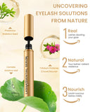 Feyano Eyelash Serum - Natural Comestic Eyelash Serum for Longer, Thicker Lashes & Brows, Boost Lash Serum Vegan & Cruelty-Free-Niacinamide, Centella Asiatica Leaf Extract(5 mL Gold)