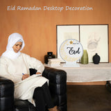 Eid Ramadan Calendar Countdown, Rotatable 30 Days Til Eid, Wooden Ramadan Advent Calendar, Ramadan Table Decor for islamic Home Party Decorations