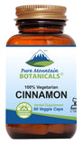 Pure Mountain Botanicals Cinnamon Capsules - Kosher Vegan Pills with 1000mg of Organic Cassia Cinammon Bark Supplement