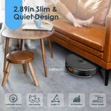 Robot Vacuum and Mop Combo, 3 in 1 Mopping Robotic Vacuum with Schedule, App/Bluetooth/Remote, Max Suction 1600Pa, Self-Charging Robot Vacuum Cleaner, Slim, Ideal for Hard Floor, Pet Hair, Carpet