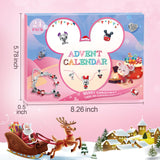 Christmas Advent Calendar 2024 for Kids Christmas 24 Days Countdown Calendar with DIY Bracelet Necklace Cute Charm Christmas Holiday Ornament Gift