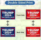 MAGJIUKE Donald Trump 2024 Yard Signs 18 X 12 Inches Double-Sided Printing Take America Back H-Shaped Metal Pipe, Billboard Voting Supports Elections Lawn Garden Open Space Courtyard Community Signs