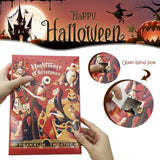 Halloween Advent Calendar, Halloween Horror Movie Figures Advent Calendar Toy Blind Box 2024, Halloween Horror Atmosphere Ghost Countdown Calendar with 24Pcs Halloween Dolls Collectible Gift (C)