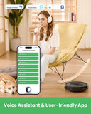 Vactidy Nimble T7 Robot Vacuum and Mop - WiFi/App Control, Self-Charging, 2-in-1 Water Tank, Ideal for Hard Floors and Carpets