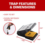 TOMCAT Mouse Snap Trap Reusable 3 Count 2 Each 6 Traps Total