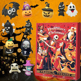 2024 Halloween Christmas Scary Doll Advent Calendar Kids -24 pcs Halloween Countdown Calendar, Pre-Christmas Doll Nightmare Advent Calendar Gift (Halloween Style)