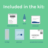 Omega Quant Omega-3 Index Basic - The Original Omega-3 Blood Test Kit with one Drop of Blood Home Kit, Includes Blood Collection Kit | 1 Omega-3 Test Kit