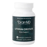 BrainMD Lithium Orotate – Dietary Supplement for General Well-being – Gluten-Free, 60 Capsules