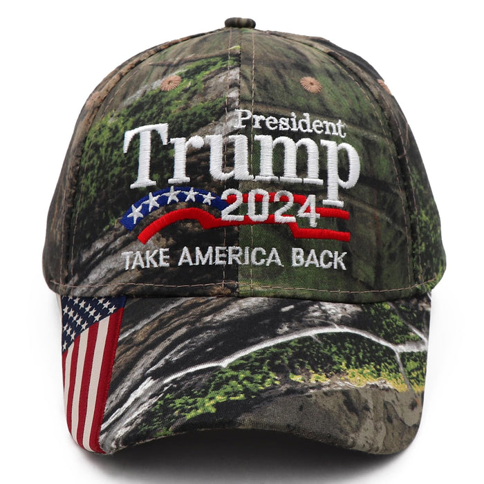 Trump Merchandise Trump Hat 2024 for President MAGA Hat Make America Great Again with USA Flag Cap Donald Trump Gifts Camo