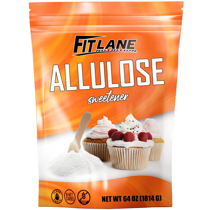 Allulose Sweetener 4 lbs - Pure Low Calorie Zero Net Carb Natural Keto Sugar Substitute With No Aftertaste - Perfect for Baking and Sweetening Your Favorite Foods - By Fit Lane Nutrition