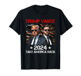 Trump Vance 2024 Donald Trump J.D. Vance Take America Back T-Shirt