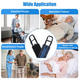 Nutscapt Transfer Sling Transfer Belts Senior Home Care,Strong Straps and Two Sets of Soft Rubber Handles Body Mobility Aid for Patients,Seniors Disabled, Elderly, Injured (Dark Blue, 35in*9.5in)