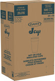 DART 16oz Foam Cups, Case of 500ct, 16J165 & 20J16 3.7" Top and 2.4" Bottom Diameter, 6.1" Height, 20 Oz Big Drink Foam Cup (Case of 500), White