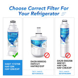 ICEPURE DA97-17376B Refrigerator Water Filter Replacement for DA97-08006C HAF-QIN, HAF-QIN/EXP, RF23M8070SG, RF23M8070SR, RF23M8090SG, RF23M8090SR, RF23M8570SR, RF23M8590SG, BRF425200AP, 2PACK