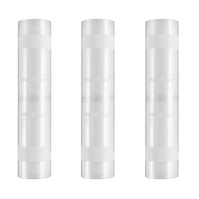 FoodSaver Custom Fit Vacuum Sealer Rolls, Airtight Food Storage and Sous Vide Rolls, BPA-Free, 11 x 16' (Pack of 3)
