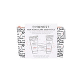 The Honest Company New Mama Care Essentials Gift Set | Hospital Bag Must Haves | Travel Size Nip Balm (0.5 oz), Glow On Body Cream (1 oz), Gotta Glow Face Wash (1.75 fl oz), Reusable Pouch