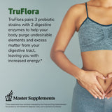 TruFlora Master Supplements 32 Capsules - Blend of Probiotics & Enzymes - Promotes Optimal Gut Health & Boosts Energy - Gluten Free - 32 Servings