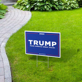 Trump Yard Sign 2024, 18" x 12" Double-Sided Trump Campaign Yard Sign With Stake, MAGA Trump Yard Sign, Show Your Support, Decorate Your Lawn With Trump Campaign Yard Sign