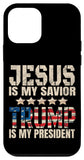 iPhone 12 mini Trump phone case Jesus Is My Savior Trump Is My President Case