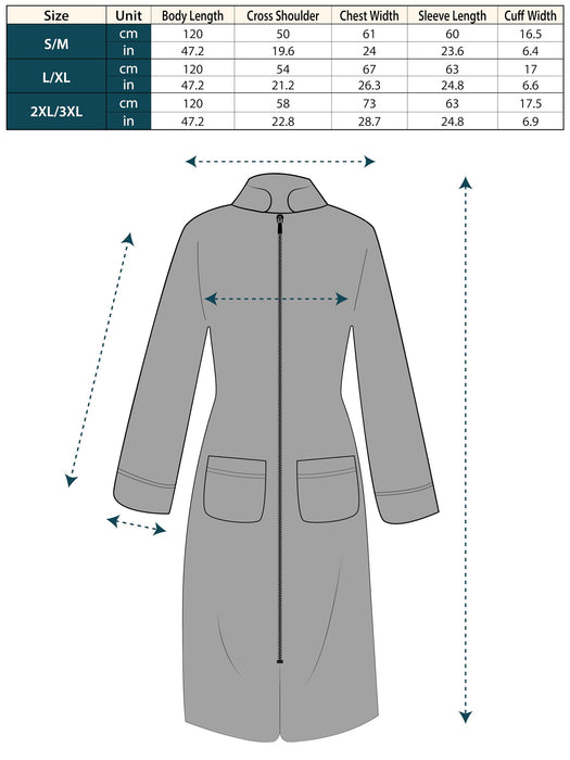 PAVILIA Womens Housecoat Zip Robe, Sherpa Zip Up Front Robe Bathrobe, Fuzzy Warm Zipper House Coat Lounger for Women Ladies Elderly with Pockets, Fluffy Fleece Long - Emerald Green (Large/X-Large)