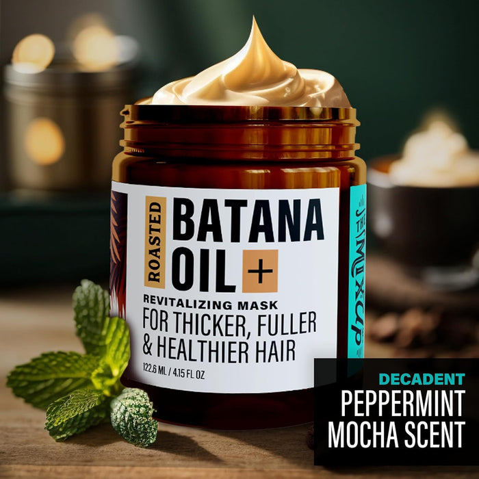 Roasted Batana Oil + Nourishing Hair Mask - Get Fuller, Healthier Hair - With Essential Oils & Botanicals - Hair Strength & Resilience