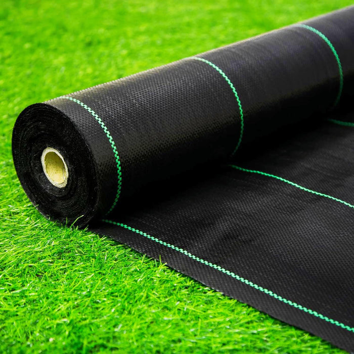 EXTRAEASY 4ft x 180ft Garden Weed Barrier Landscape Fabric,Weed Block Fabric Heavy Duty 3.2OZ,Woven Mulch for Landscaping Ground Cover Weed Control Fabric, Black Garden Bed Liner