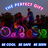 Bicycle Light (1 Wheel) Best Bicycle Lights for Night Riding Mens Bicycle Accessories Adult Bikes Gifts Men Who Have Everything Christmas Stocking Stuffers 5 6 7 8 9 10 11 12 Year Old Boys Girls Kids