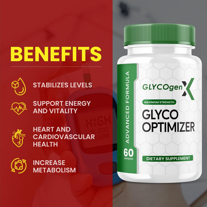 (2 Pack) Glyco Optimizer Glycogen X - Official Formula - GlycoOptimizer Advanced Formula Capsules with Chromium, Cinnamon Bark - Glycogenx Supplement Glyco Optimizer Sugar Glycogen Plus (120 Capsules)