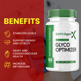 Glyco Optimizer Glycogen X - Official Formula - GlycoOptimizer Advanced Formula Capsules with Chromium, Cinnamon Bark - Glycogenx Supplement Glyco Optimizer Sugar New 2024 Glycogen Plus (60 Capsules)