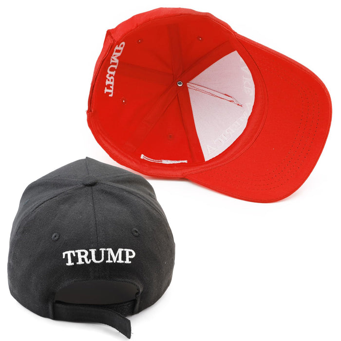 Puoyis MAGA Hat Make America Great Again Hat, 45-47 Trump Hat, Trump 2024 KAG Hat Baseball Cap