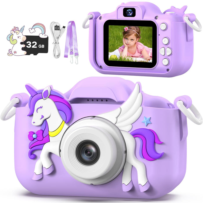 Kids Camera Toy, masterbee Children Camera Toys for Kids Age 3-12, Christmas/Birthday Gifts for Girls, 1080P HD Video Kids Digital Camera, Gift for 3 4 5 6 7 8 9 10 11 12 Year Old Girl