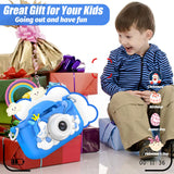 Upgrade Kids Camera, Christmas Birthday Gifts for Girls Boys Age 3-12, 1080P HD Selfie Digital Video Camera for Toddlers, Cute Portable Little Girls Boys Gifts Toys for 3 4 5 6 7 8 9 Years Old