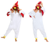 LABULA Slim Fit Unisex Adult Onesie Animal Pajamas Halloween Cosplay Sleepwear White