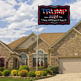 Trump Flags 2024 3x5 Outdoor Take America Back- Donald Trump Flags Made In USA Double Sided Black 3 Ply Heavy Duty with 2 Brass Grommets for Outside Oudoor