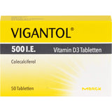 VIGANTOL 500 IU Vitamin D3 tablets 50 pieces