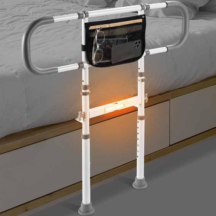 Dotday Bed Rails for Elderly Adults Safety, Adjustable Bed Assist Rail for Seniors, Bed Cane Bedside Handrail Safety Grab Bar for Bed, Bed Handle Bedside Assist Fits King Queen Full Twin Bed
