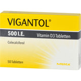 VIGANTOL 500 IU Vitamin D3 tablets 50 pieces