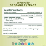 PURE SYNERGY SuperPure Oregano Extract | Oregano Oil Extract Capsules | Organic Oregano Oil and Leaf Extract Supplement | for Immune, Digestive, and Respiratory Health (60 Capsules)