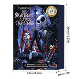 Halloween Advent Calendar 2024, 24 Day Halloween Countdown Calendar, Contains 24 Gifts Dolls, Nightmare Before Christmas Advent Calendar, Scary Halloween Doll Collectible Horror Figures Gift (Black)