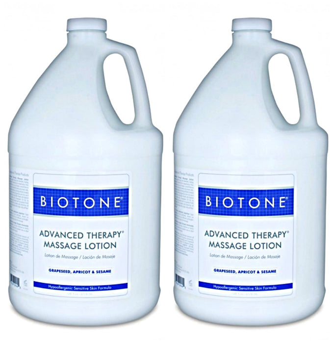 Biotone Advanced Therapy Massage Lotion, 2 x Gallons #ATL1G