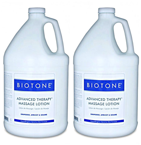 Biotone Advanced Therapy Massage Lotion, 2 x Gallons #ATL1G