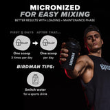 BIRDMAN Micronized Creatine Monohydrate Powder, Muscle Recovery, Caffeine Free, Creatine Pre Workout, Vegan, Post Workout, Gluten Free, Sugar Free | 80 Servings (5 Grams Each) | 0.8lb