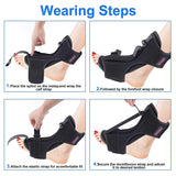 2 Pack Plantar Fasciitis Night Splint Drop Foot Orthotic Brace, Adjustable Plantar Fasciitis Brace, Improved Dorsal Night Splint for Effective Relief from Plantar Fasciitis, Achilles Tendonitis