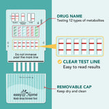 6 Pack Easy@Home 12 Panel Instant Test Kits - #EDOAP-6125B EXP 2024-10-18