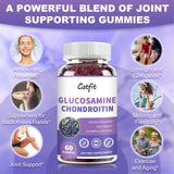 Catfit Glucosamine Chondroitin Gummies,Extra Strength Joint Health Support Supplement with MSM & Elderberry, Antioxidant Immune Support Supplement for Adults Men & Women (2 Pack)