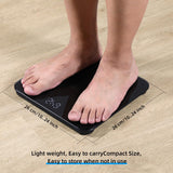 Healthkeep Digital Bathroom Scales for Body Weight, Weight Scale with High Precision Sensors Accurate Round Corner Design LED Display 400lbs/180kg(Black)