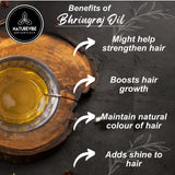 Naturevibe Botanicals Bhringraj Oil 32 Ounces | 100% Pure & Natural Cold Pressed | Hair Oil for Strong & Healthy Hair | Skin & Hair Nourishment (946 ml)